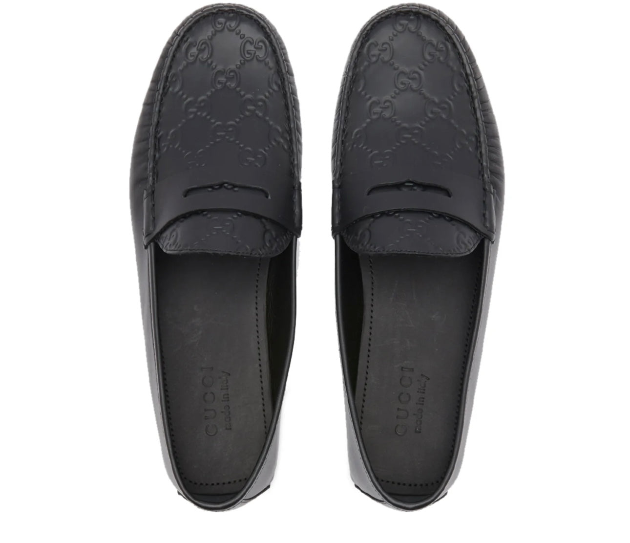GUCCI NEW KANYE GG EMBOSSED DRIVING SHOE