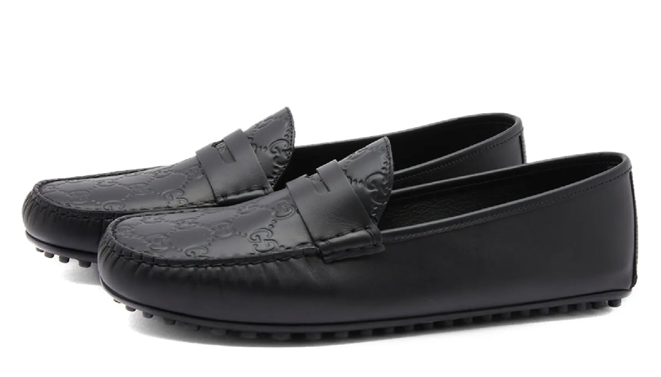 GUCCI NEW KANYE GG EMBOSSED DRIVING SHOE