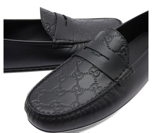 GUCCI NEW KANYE GG EMBOSSED DRIVING SHOE